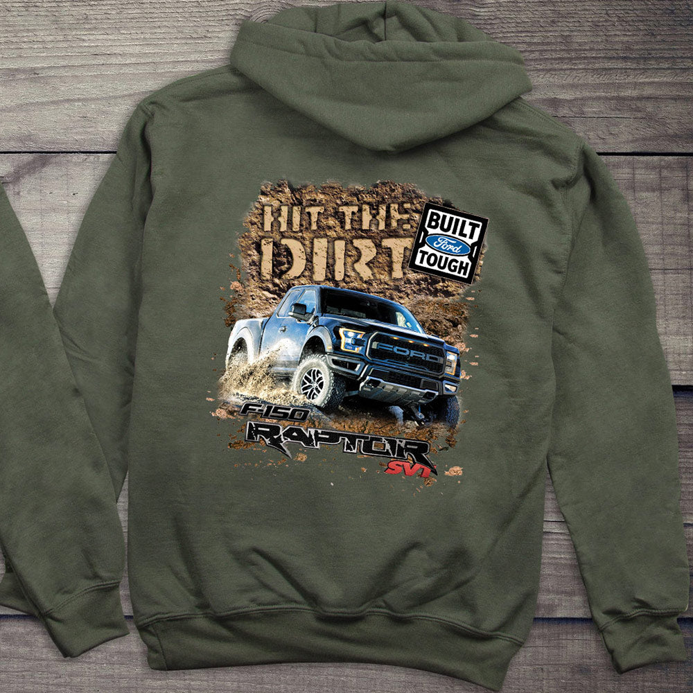 Ford Hoodie, Officially Licensed Hit The Dirt Hooded Sweatshirt