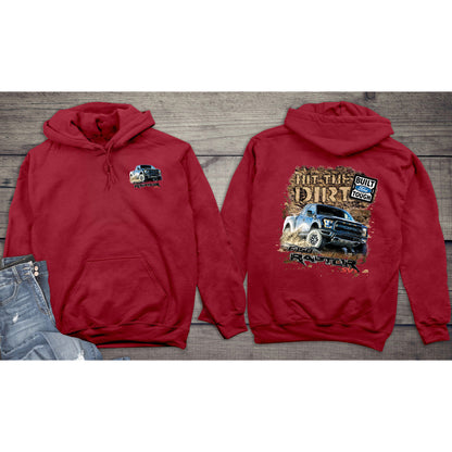 Ford Hoodie, Officially Licensed Hit The Dirt Hooded Sweatshirt