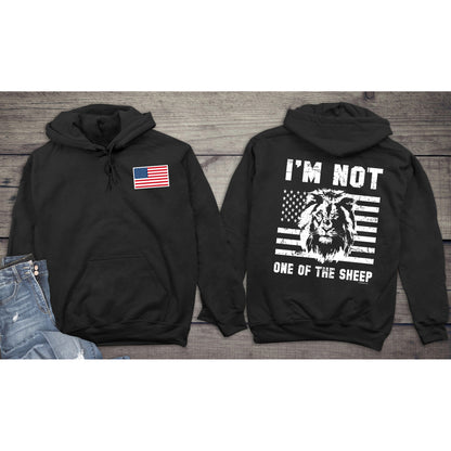 American Pride Hoodie, Not One Of The Sheep Hooded Sweatshirt