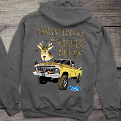 Ford Hoodie, Officially Licensed Ford Taggin' Hooded Sweatshirt