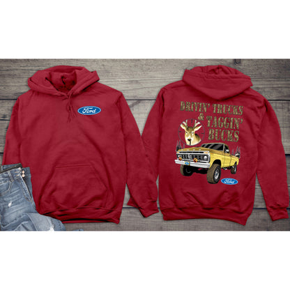 Ford Hoodie, Officially Licensed Ford Taggin' Hooded Sweatshirt