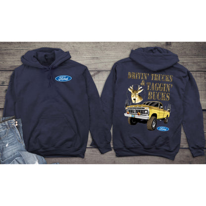 Ford Hoodie, Officially Licensed Ford Taggin' Hooded Sweatshirt