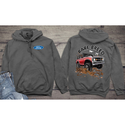 Ford Hoodie, Officially Licensed Bronco Rare Breed Hooded Sweatshirt