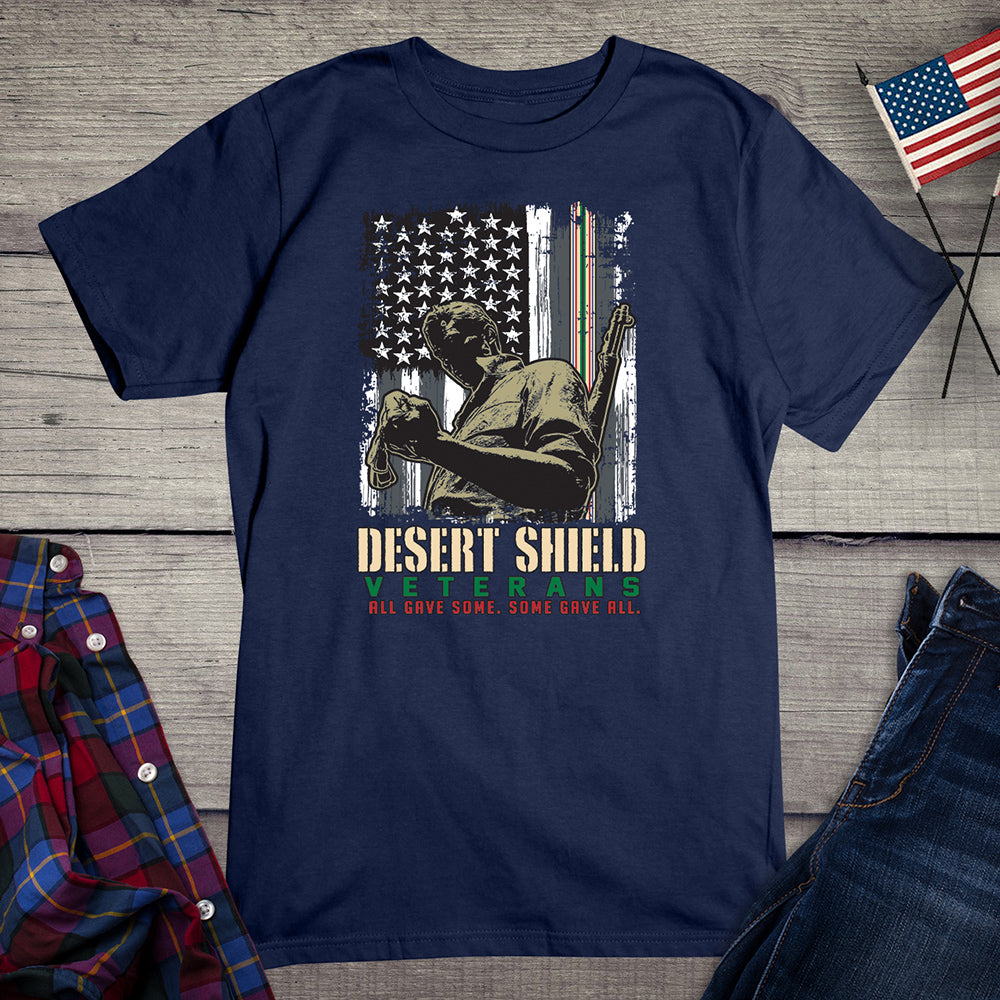 Desert Shield Veterans Flag T-shirt