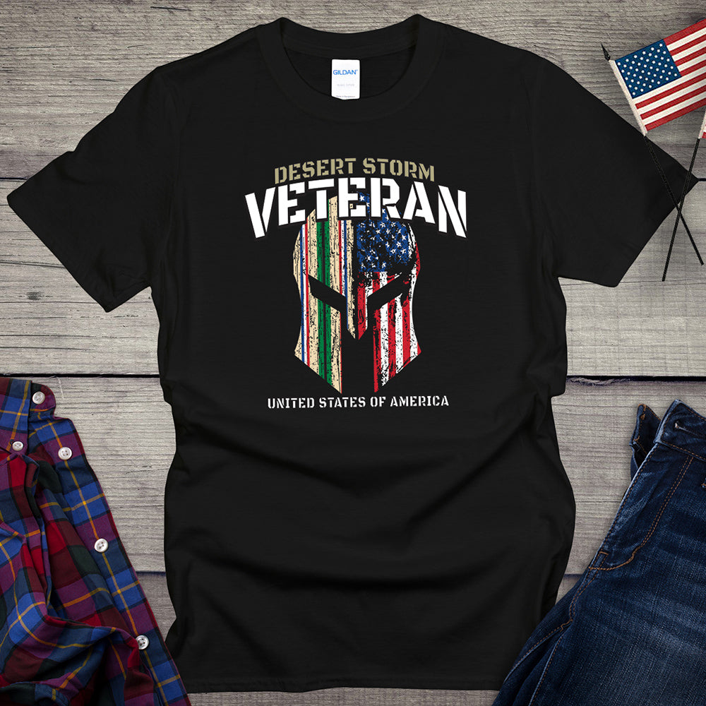 Desert Storm Veteran Helmet T-shirt