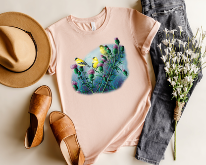 American Goldfinch & Thistle Tee