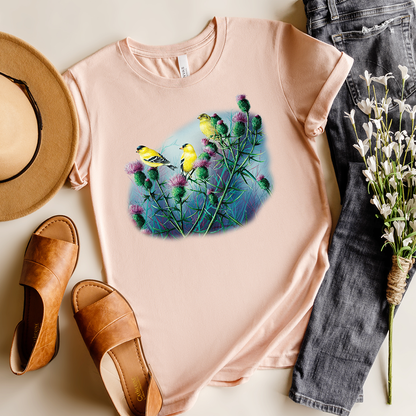 American Goldfinch & Thistle Tee