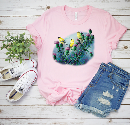 American Goldfinch & Thistle Tee