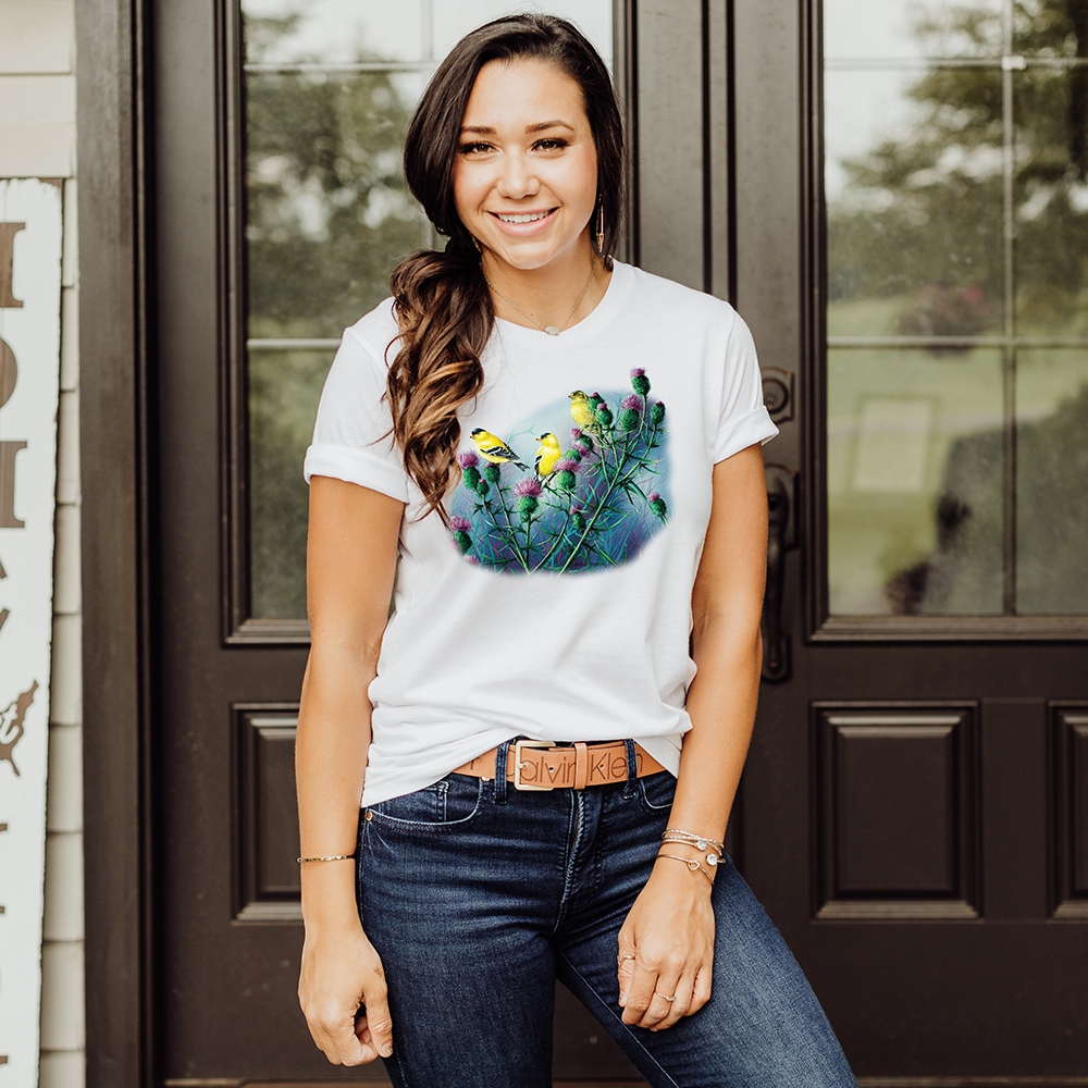 American Goldfinch & Thistle Tee