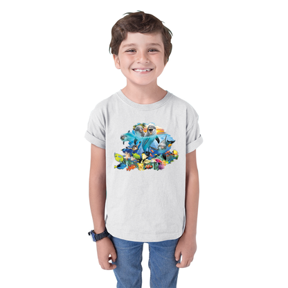 Kid's Playful Dolphins Solar Tee