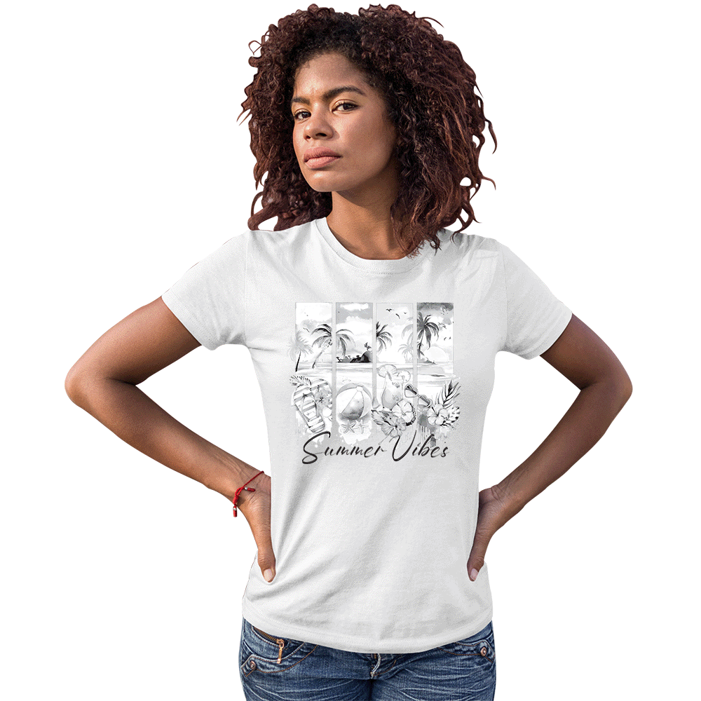 Women's Summer Vibes Solar Tee