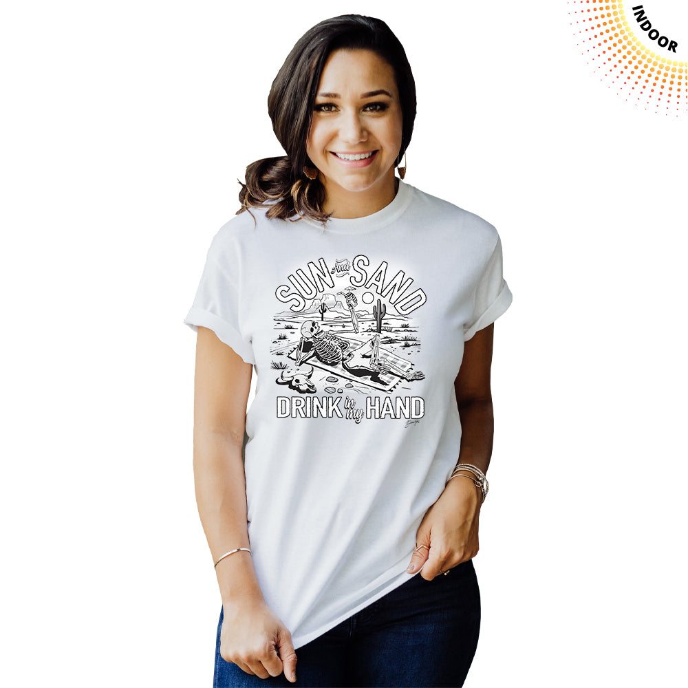Adult Unisex Sun Sand Drink Solar Tee