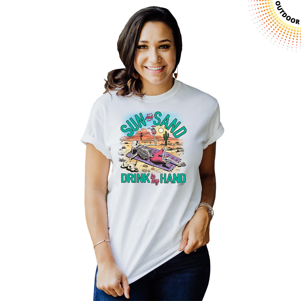Adult Unisex Sun Sand Drink Solar Tee