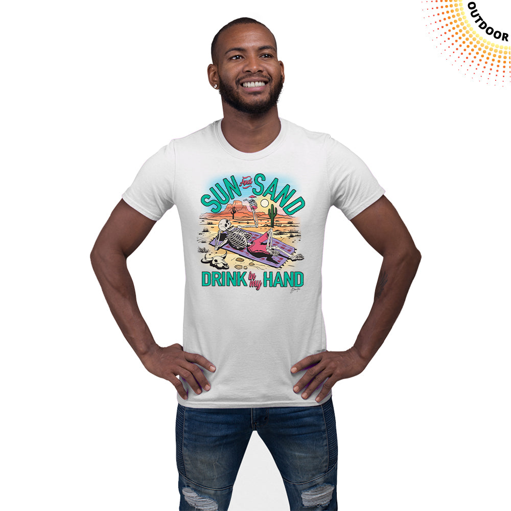 Adult Unisex Sun Sand Drink Solar Tee