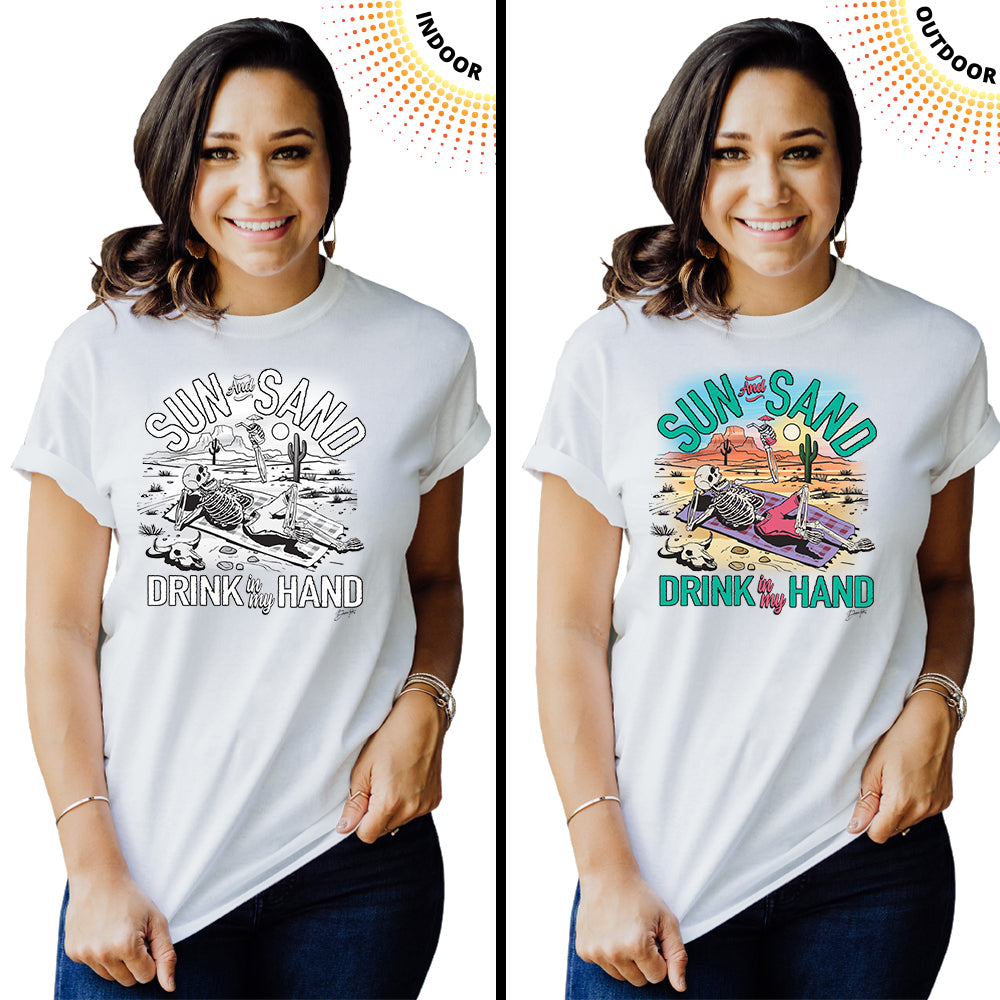 Adult Unisex Sun Sand Drink Solar Tee