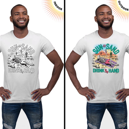 Adult Unisex Sun Sand Drink Solar Tee