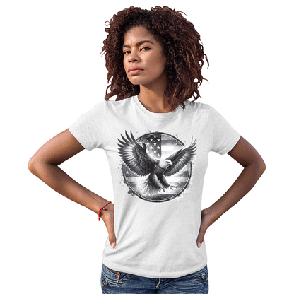 Women's Eagle Flag Circle Solar Tee