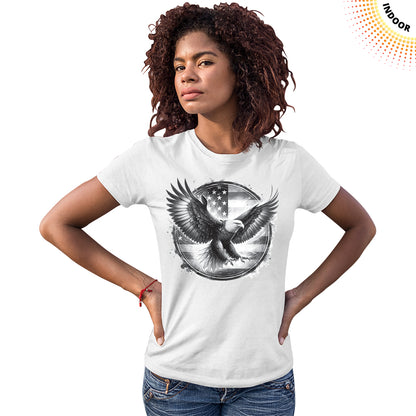 Women's Eagle Flag Circle Solar Tee