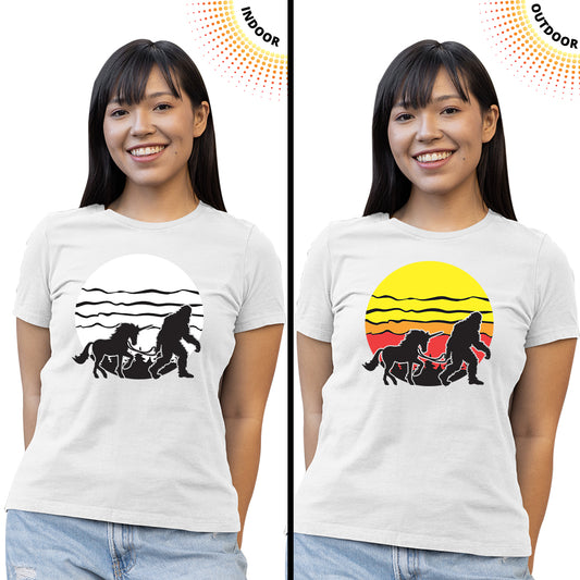 Women's Bigfoot Unicorn Solar Tee