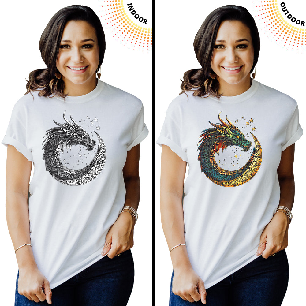 Adult Unisex Celtic Dragon Solar Tee