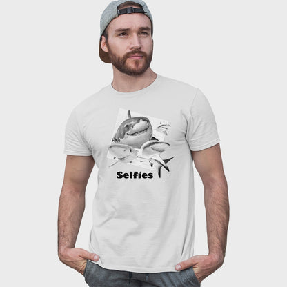 Adult Unisex Sharks Selfie Solar Tee