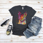 Neon Abyssinian Cat T-shirt