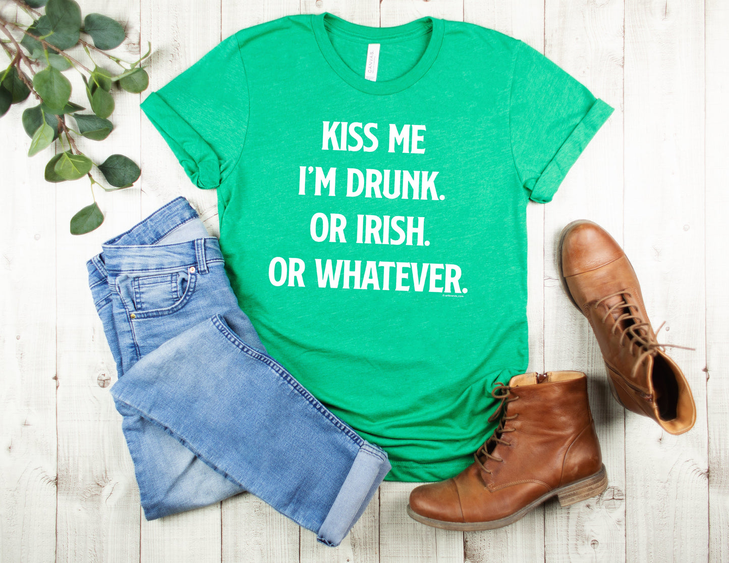 St. Patrick's Day T-shirt, Kiss Me I'm Drunk, Irish, Whatever Tee Shirt
