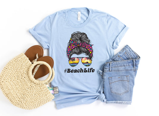 #BeachLife Mom Bun T-shirt