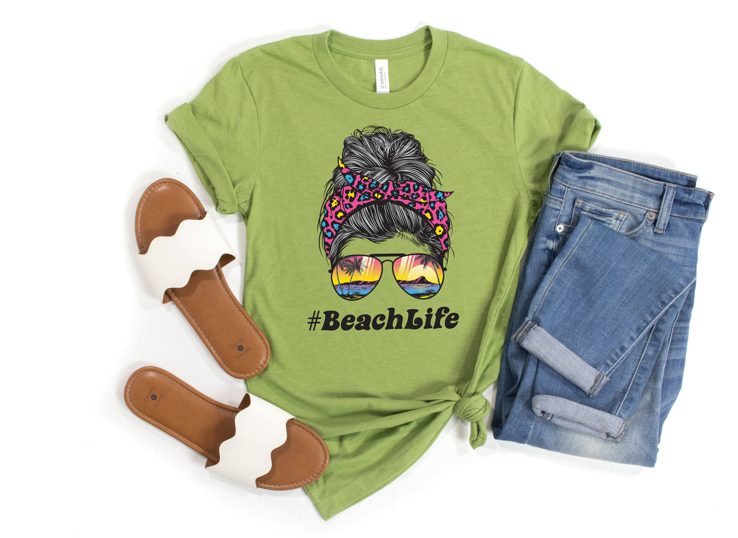 #BeachLife Mom Bun T-shirt