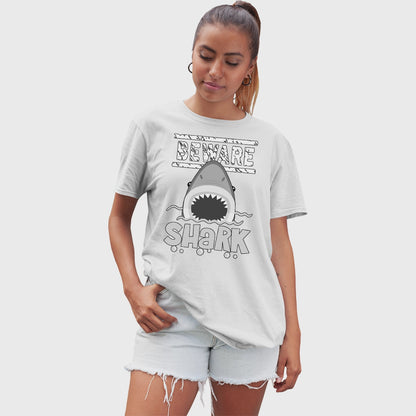 Adult Unisex Beware Shark Solar Tee