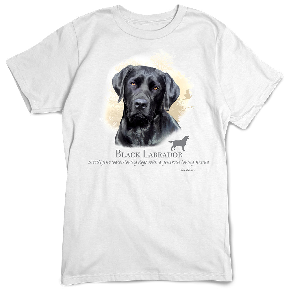 Black Lab Labrador Retriever Dog Breed Portrait T-Shirt