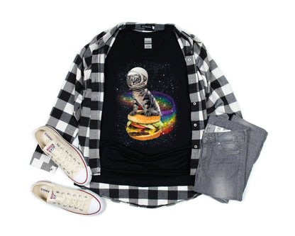 Rainbow Burger Cat T-Shirt