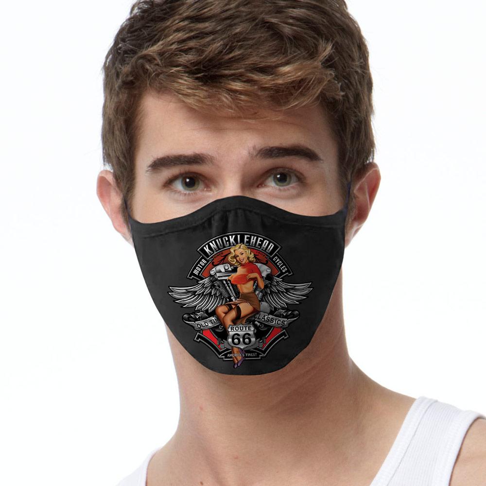 Knucklehead Pinup FACE MASK Cover Your Face Masks