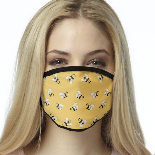 Bumble Bee FACE MASK Bumbles Designer Cover Your Face Masks