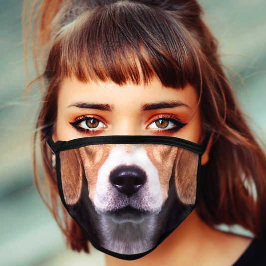 Beagle FACE MASK Cover Your Face Dog Breed Masks