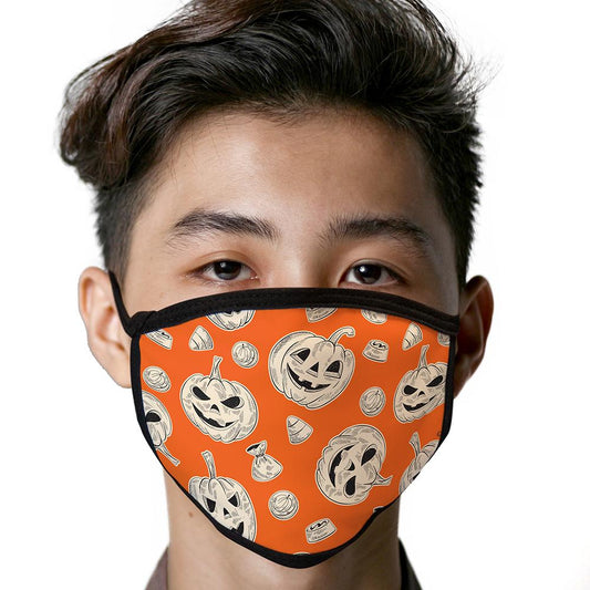 Jack O Lanterns FACE MASK Cover Your Face Halloween Masks