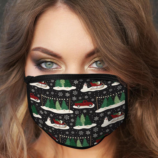 Christmas Face Mask Holiday Pattern Face Covering