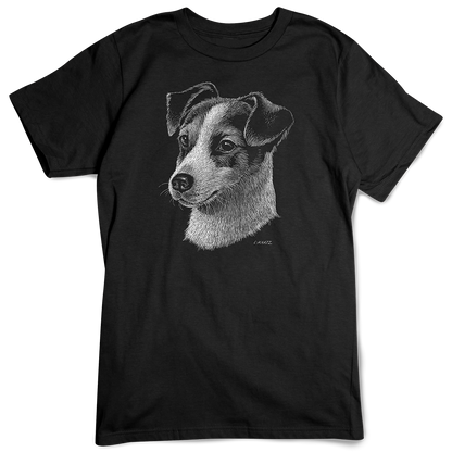 Jack Russell Terrier T-shirt, Scratchboard Dog Breed