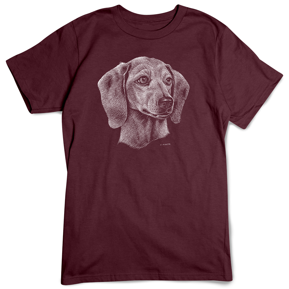 Dachshund T-shirt, Scratchboard Dog Breed