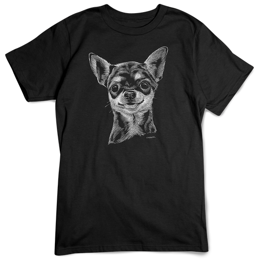 Chihuahua T-shirt, Scratchboard Dog Breed