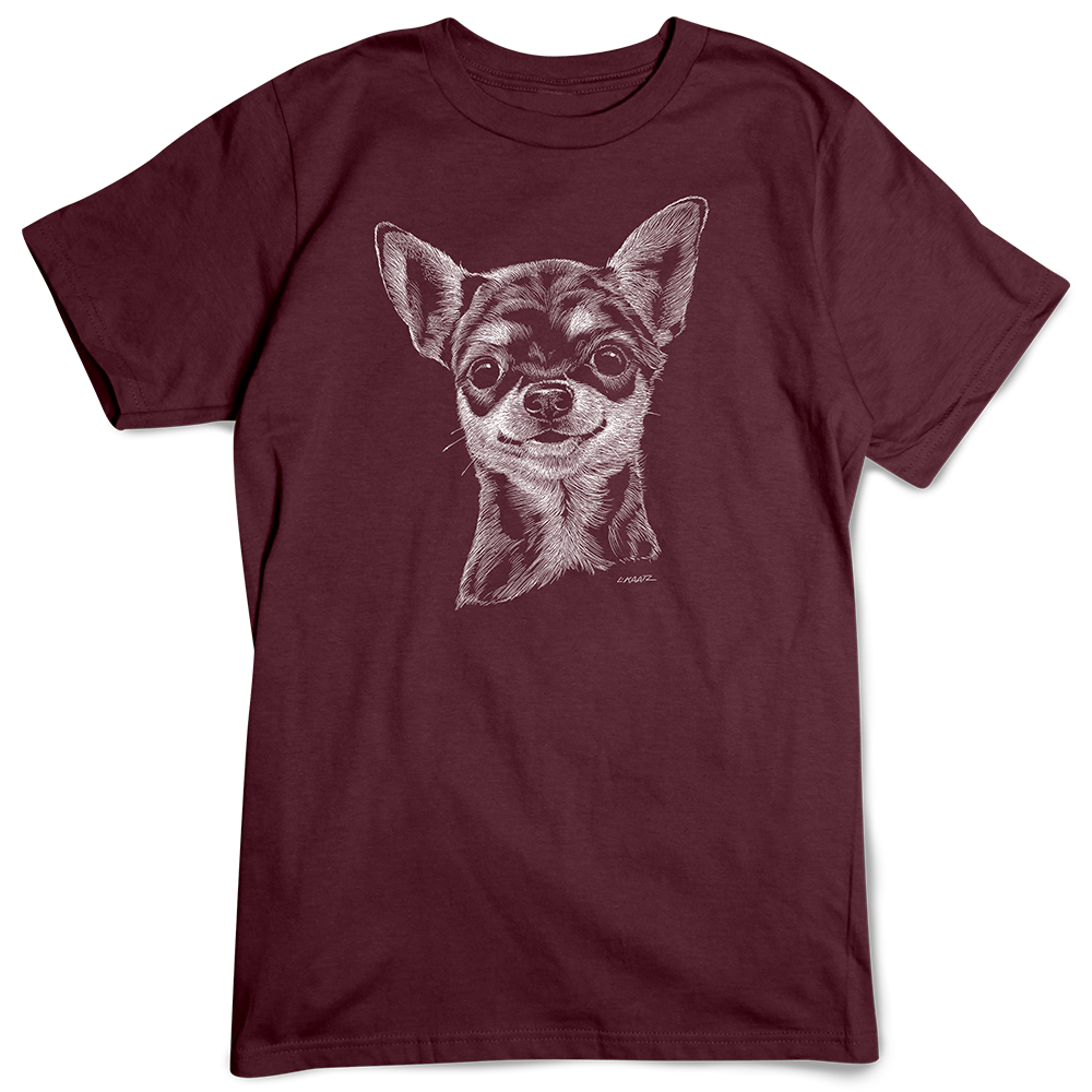 Chihuahua T-shirt, Scratchboard Dog Breed