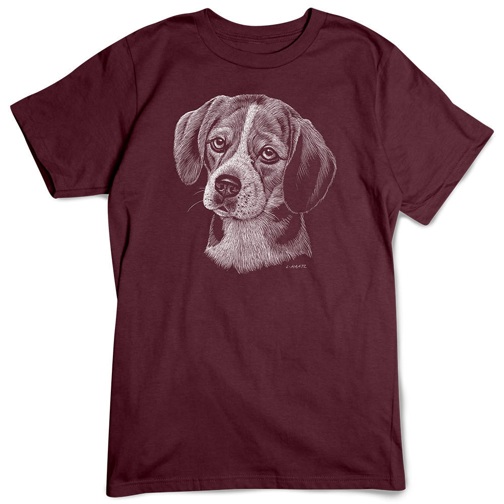 Beagle T-shirt, Scratchboard Dog Breed