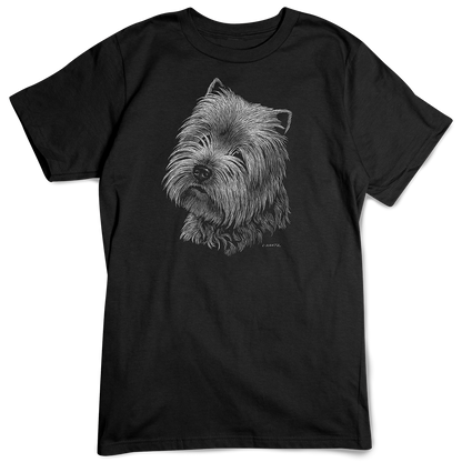 West Highland Terrier T-shirt, Scratchboard Dog Breed