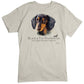 Dachshund Black & Tan Dog Breed Portrait T-Shirt