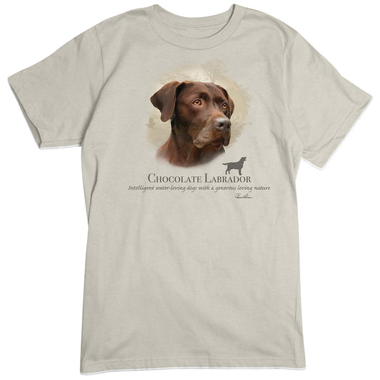 Chocolate Labrador Retriever Dog Breed Portrait T-Shirt