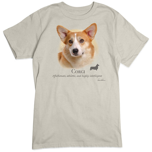 Welsh Corgi Dog Breed Portrait T-Shirt