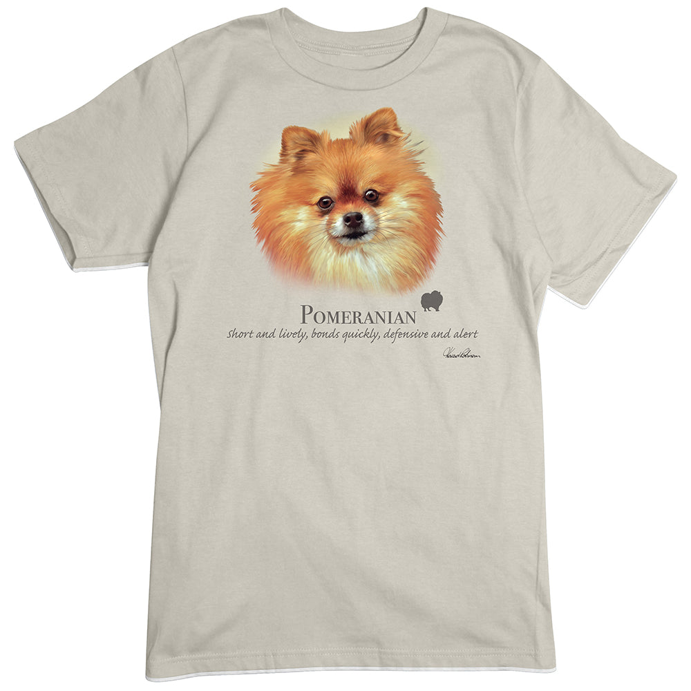 Pomeranian Dog Breed Portrait T-Shirt