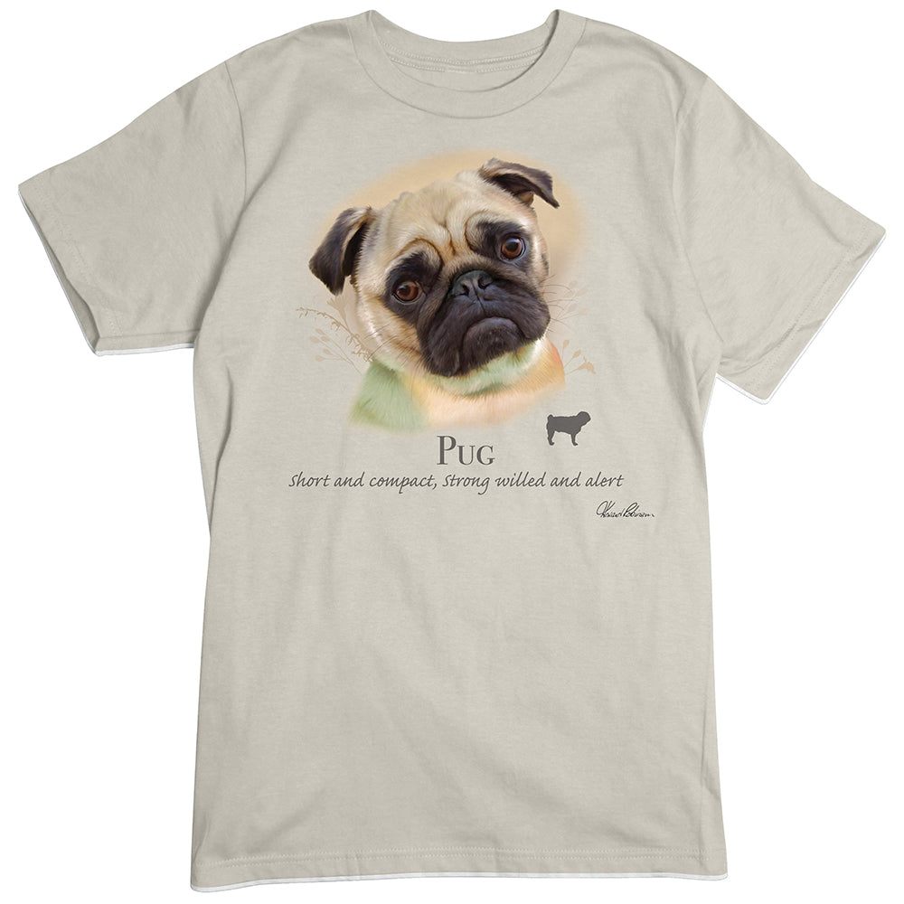 Pug Dog Breed Portrait T-Shirt