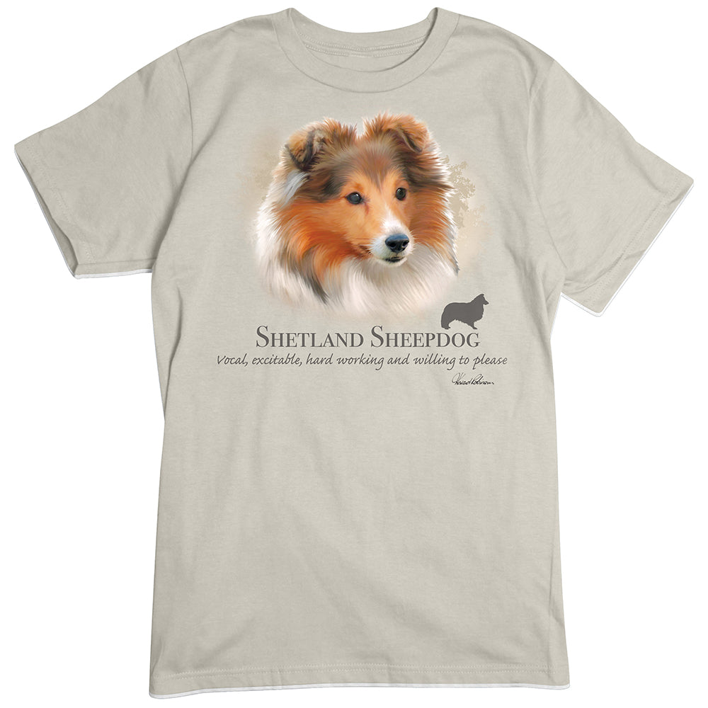 Shetland Sheepdog Dog Breed Portrait T-Shirt