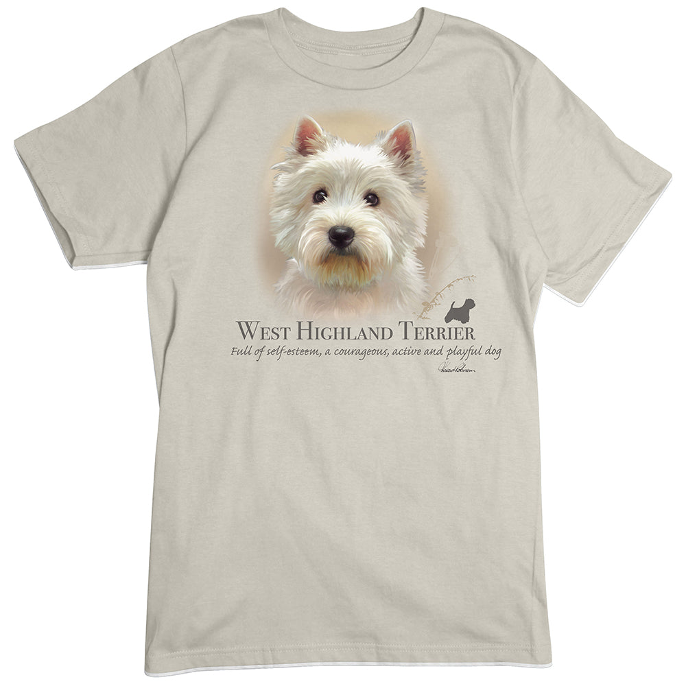 West Highland Terrier Dog Breed Portrait T-Shirt